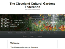 Tablet Screenshot of clevelandculturalgardens.org